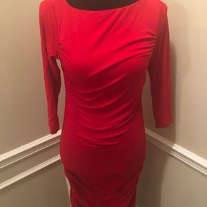 Sexy, red fitted dress